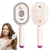 Electric Spray air Cushion Massage Comb, 3-in-1 Electric Mist Spray Hair Brush, Retractable Hairs Massage Brush for Frizzy Hair & Scalp Care, Relieve Hair Tangles & Dryness