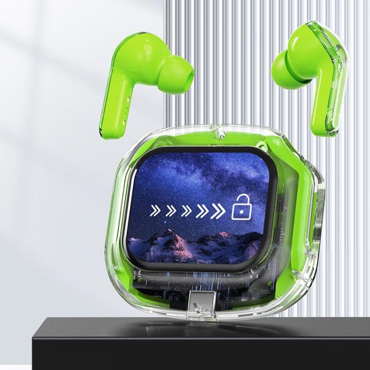 Full-color Touch-screen Wireless Noise-cancelling Bluetooth 5.4 Headset