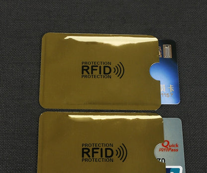 NFC card sets anti-magnetic anti-theft brush bank card sets security shielding signal anti-theft RFID payment tin foil card sets