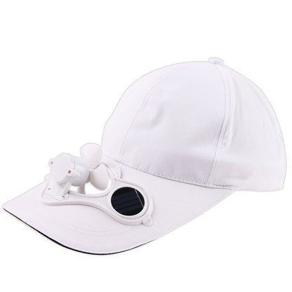 Sunscreen Solar Powered Fan Hat Summer Outdoor Sport Hats Sun Protection Cap With Solar Cool Fan Bicycling Climbing Baseball Cap