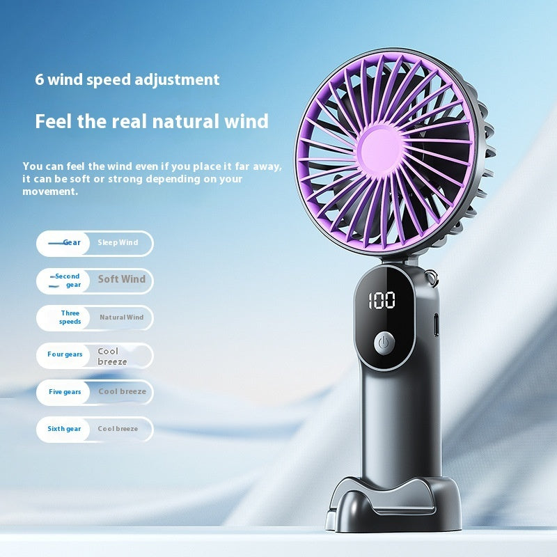 Desktop Folding Little Fan Usb Charging Portable Small Handheld Fan Little Fan