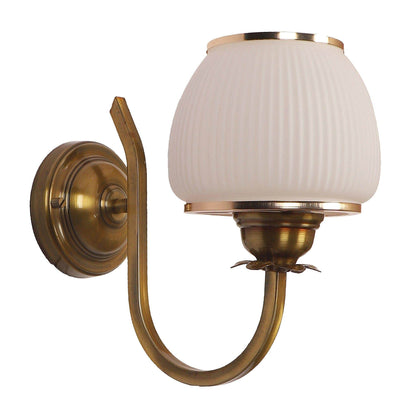 Golden And White Iron Wall Light
