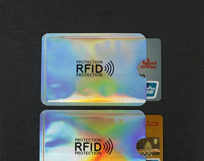 NFC card sets anti-magnetic anti-theft brush bank card sets security shielding signal anti-theft RFID payment tin foil card sets