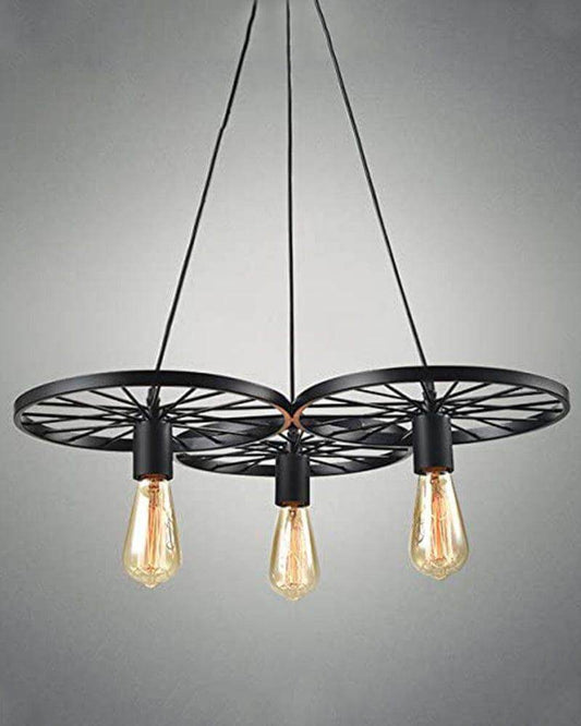 Retro Decorative Wheel Hanging Vintage Industrial Pendants