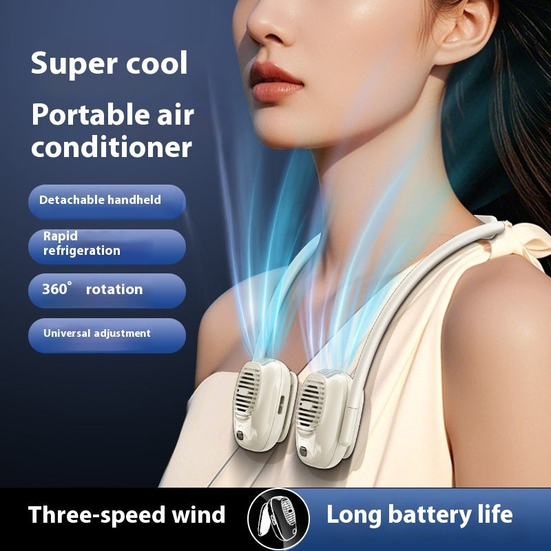 Ultra-long Life Battery Refrigeration USB Charging Mini Folding Noiseless Small Fan