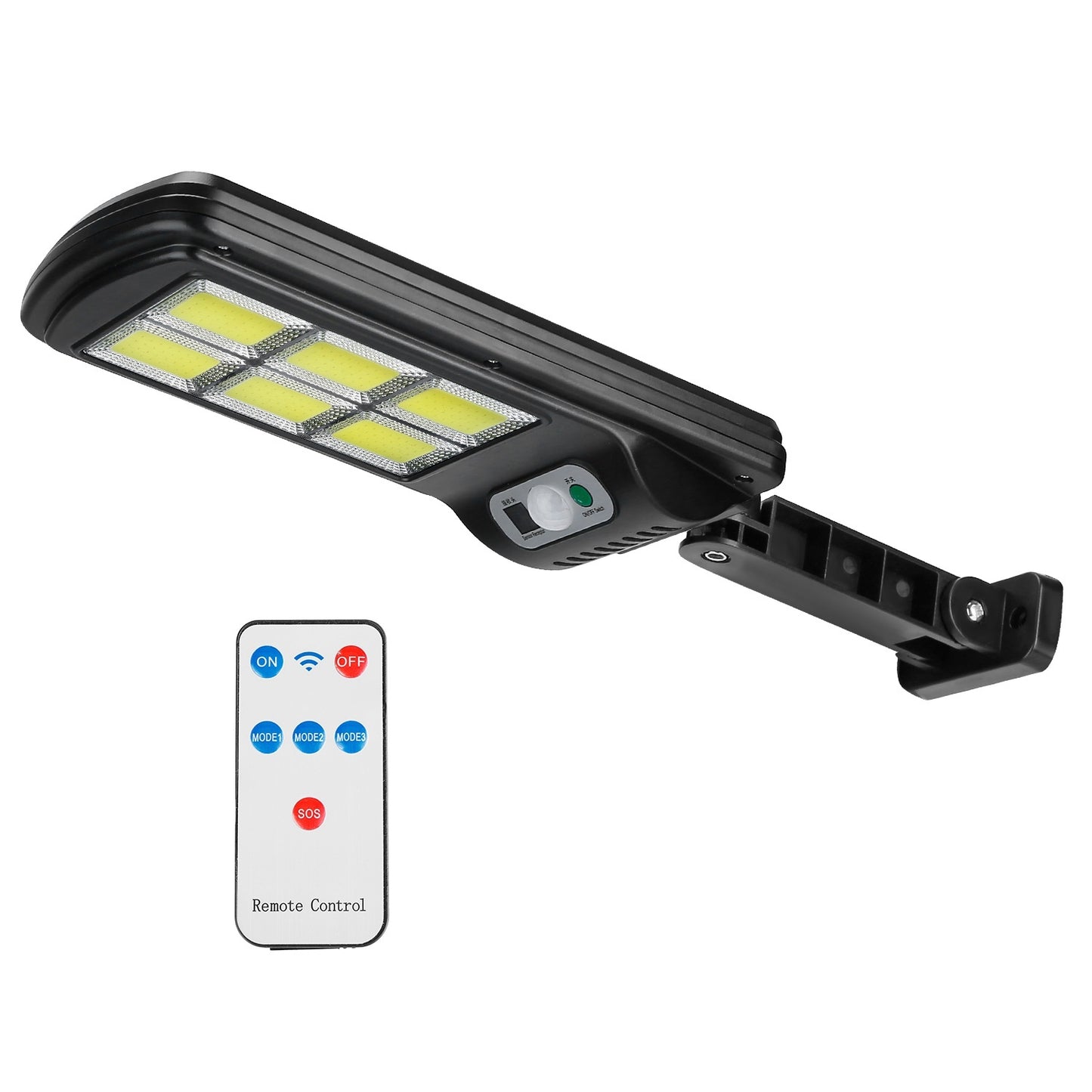 1Pc 450W 300W 200W Solar Powered Motion Sensor Wall Lights Outdoor IP65 Waterproof 3 Modes With Remote Control For Street Front Door Deck