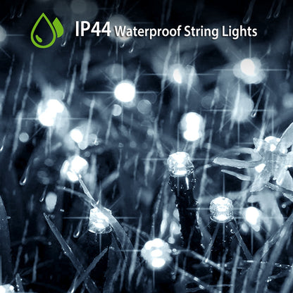 1Pc Solar String Lights LED Solar Power Fairy String Light 12M 8 Lighting Mode Cool Light Waterproof Starry String Lights Christmas Wedding Party Decor String Lights
