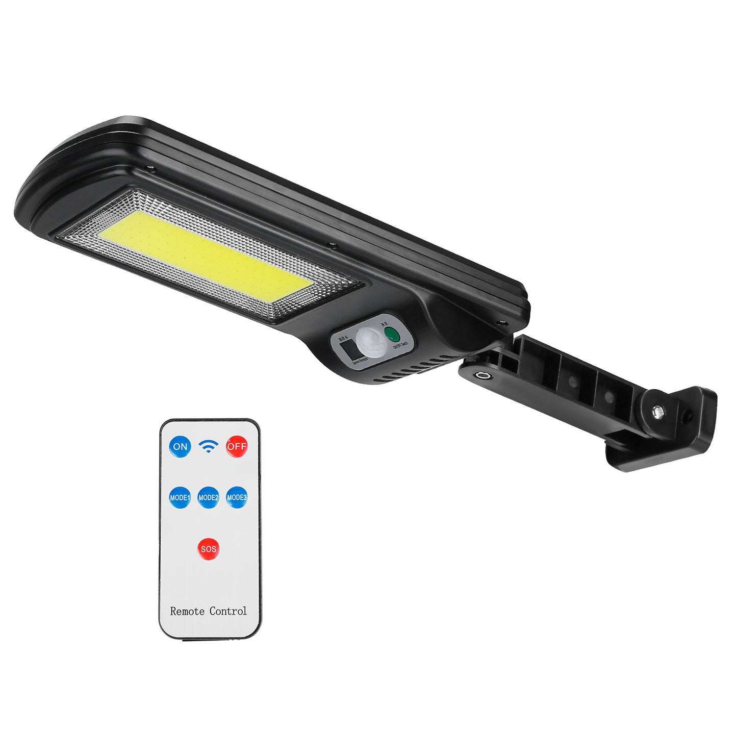 1Pc 450W 300W 200W Solar Powered Motion Sensor Wall Lights Outdoor IP65 Waterproof 3 Modes With Remote Control For Street Front Door Deck