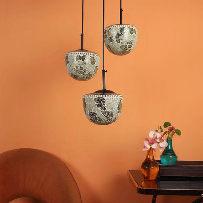 Multicolour  Metal 3 Hanging Light
