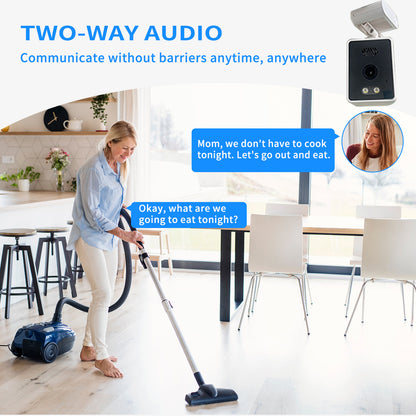 Window-Specific Security Camera, HD Night Vision USB Powered, Mobile Remote Window View, No Wiring Easy Install Home Security Cam