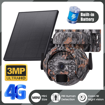 Outdoor Solar Powered 4G Surveillance Camera