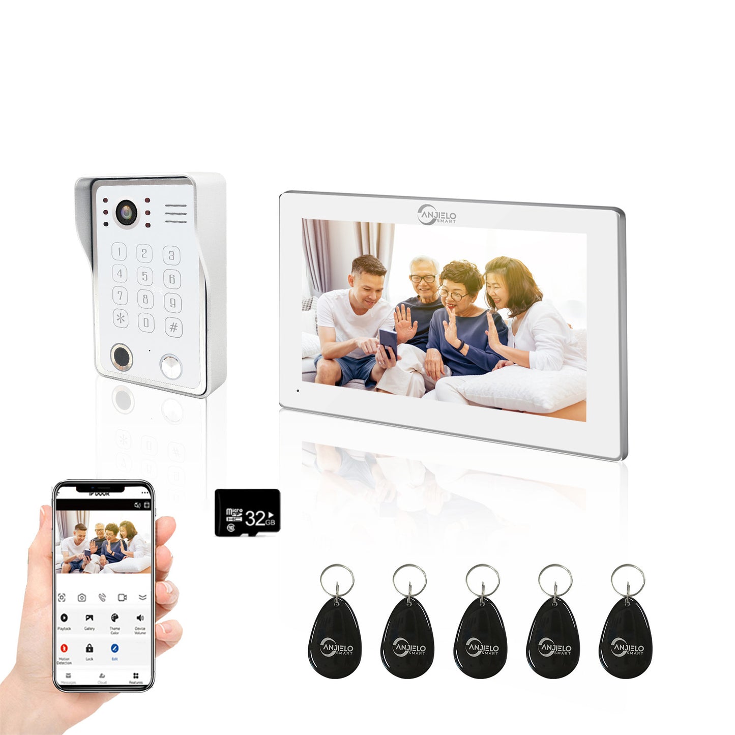Home Building Wireless Video Doorbell With Waterproof Camera