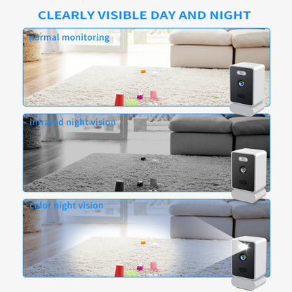 Window-Specific Security Camera, HD Night Vision USB Powered, Mobile Remote Window View, No Wiring Easy Install Home Security Cam