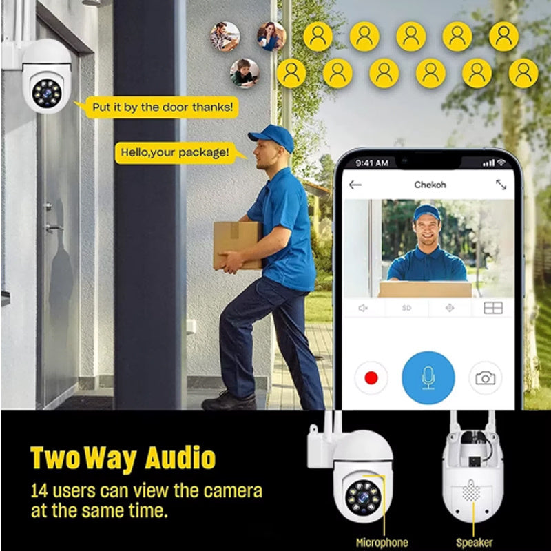 1080P WiFi Home Security CCTV Camera With Night Vision 2.4GHz 2.4G Surveillance Camera 1080P WiFi Home Security CCTV Camera With Night Vision 2.4GHz Indoor PTZ WiFi Camera