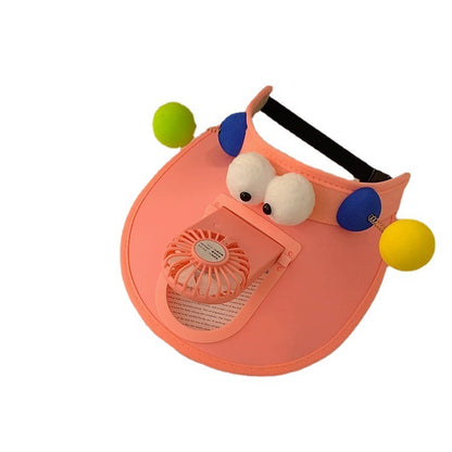 One-piece Sun Hat With Fan Sunshade Sun Protection Hat