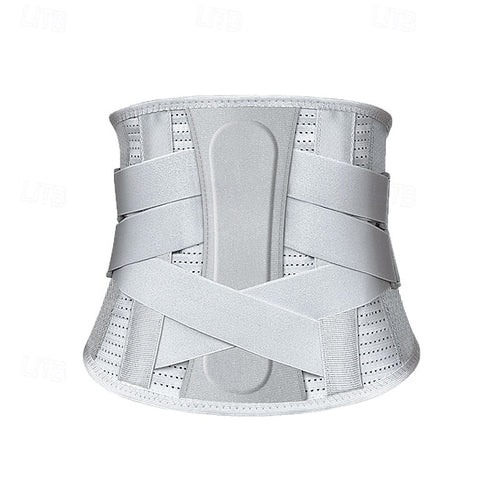Breathable Back Brace for Lower Back Pain Relief, Lumbar Support Belt with Adjustable Straps & Removable Pad for Herniated Disc, Sciatica, Scoliosis, Fits Men & Women