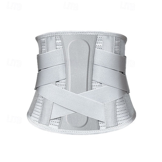 Breathable Back Brace for Lower Back Pain Relief, Lumbar Support Belt with Adjustable Straps & Removable Pad for Herniated Disc, Sciatica, Scoliosis, Fits Men & Women