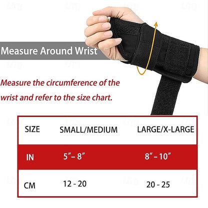 Wrist Brace Carpal Tunnel Right Left Hand for Men Women Pain Relief, Night Wrist Sleep Supports Splints Arm Stabilizer with Compression Sleeve Adjustable Straps,for Tendonitis Arthritis