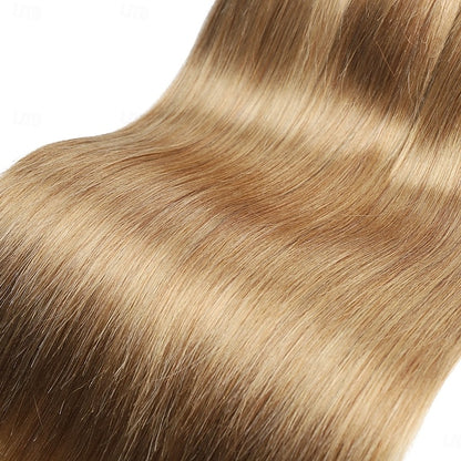 Light brown Color Hair Straight Human Hair Extensions Human Hair Weave 12-28 Inch