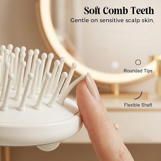 Electric Spray air Cushion Massage Comb, 3-in-1 Electric Mist Spray Hair Brush, Retractable Hairs Massage Brush for Frizzy Hair & Scalp Care, Relieve Hair Tangles & Dryness
