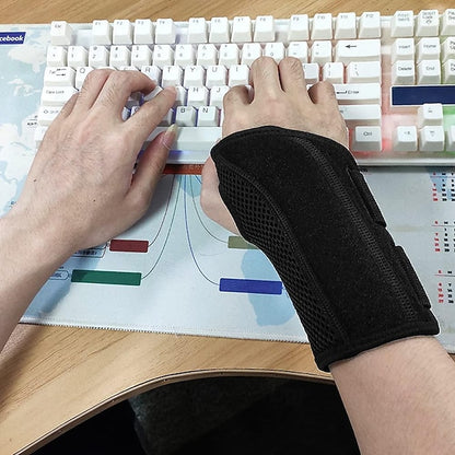 Wrist Brace Carpal Tunnel Right Left Hand for Men Women Pain Relief, Night Wrist Sleep Supports Splints Arm Stabilizer with Compression Sleeve Adjustable Straps,for Tendonitis Arthritis