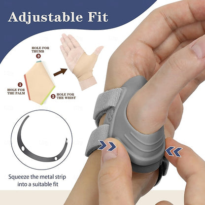CMC Thumb Brace - Comfortable Thumb Splint for CMC Joint Pain, Osteoarthritis, Tendonitis, Arthritis, CMC Joint Thumb Arthritis Brace for Women & Men