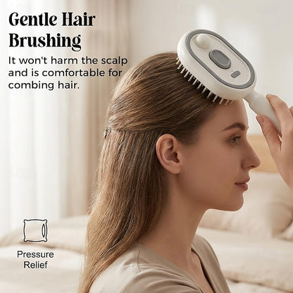 Electric Spray air Cushion Massage Comb, 3-in-1 Electric Mist Spray Hair Brush, Retractable Hairs Massage Brush for Frizzy Hair & Scalp Care, Relieve Hair Tangles & Dryness