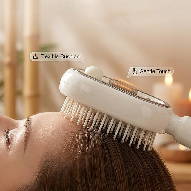 Electric Spray air Cushion Massage Comb, 3-in-1 Electric Mist Spray Hair Brush, Retractable Hairs Massage Brush for Frizzy Hair & Scalp Care, Relieve Hair Tangles & Dryness