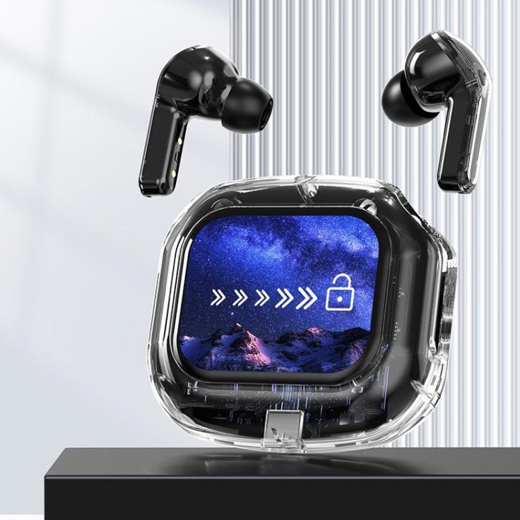 Full-color Touch-screen Wireless Noise-cancelling Bluetooth 5.4 Headset