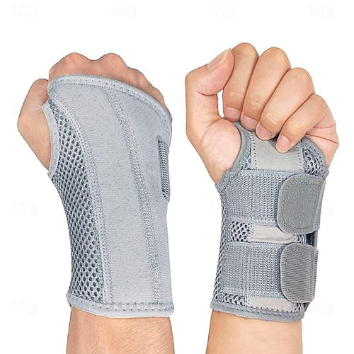 Wrist Brace Carpal Tunnel Right Left Hand for Men Women Pain Relief, Night Wrist Sleep Supports Splints Arm Stabilizer with Compression Sleeve Adjustable Straps,for Tendonitis Arthritis